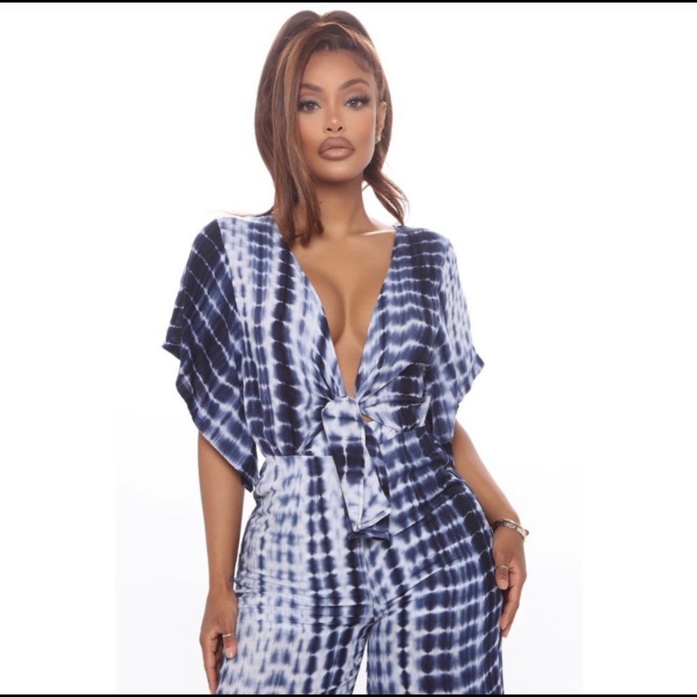 Fashion Nova Tie Dye Jumpsuit